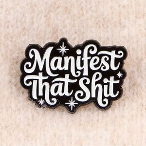 Black and White Manifest Pin